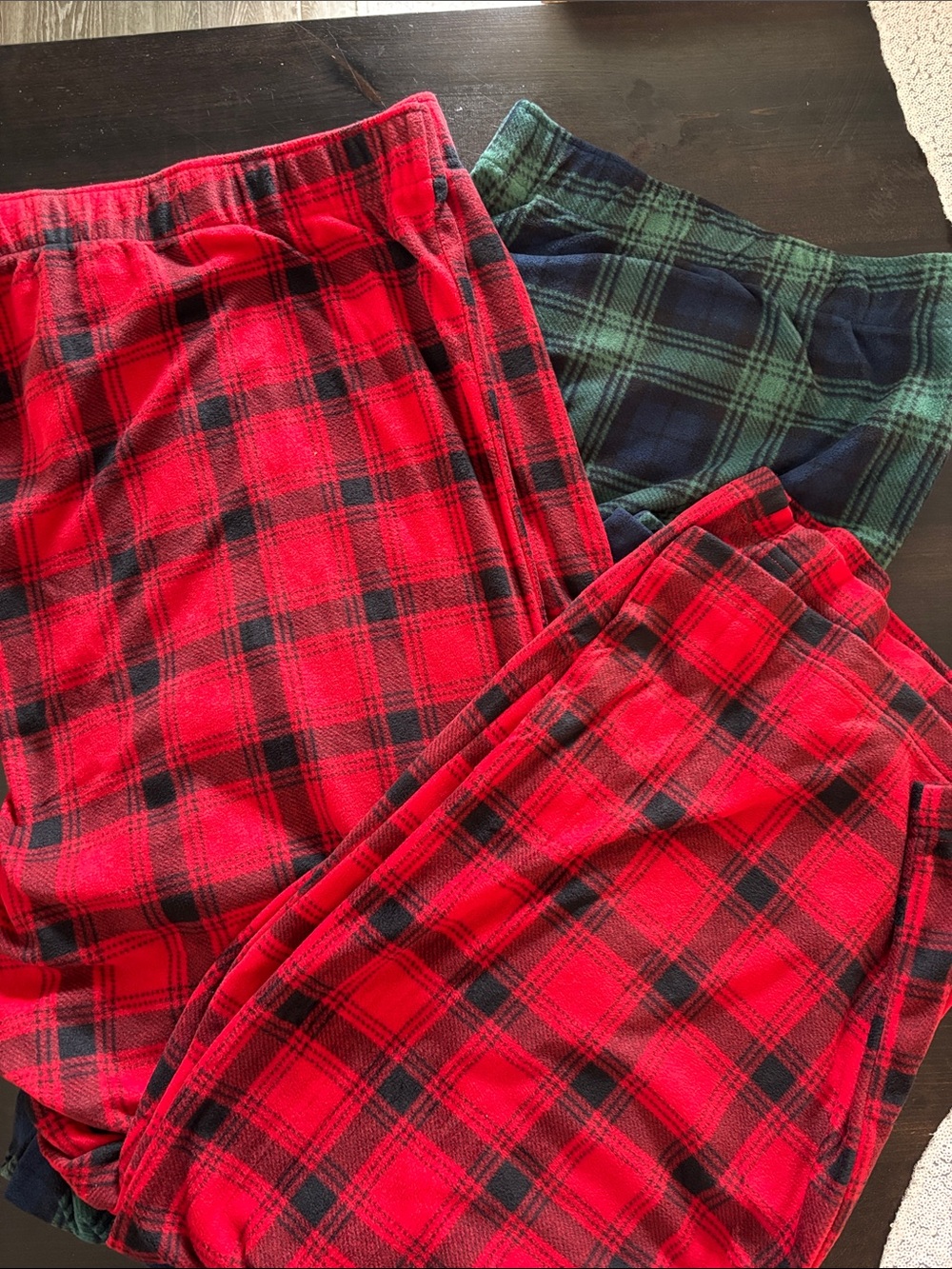 Men’s Plaid Fleece Pj Pants (2pieces)